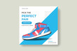 © Md - Sport fashion shoes brand product Social media banner post template