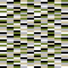 Green Tone Brick Wall Seamless Vector Illustration Background. Background For Use In Design