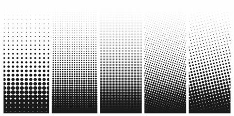 Abstract Halftone Distorted Shape