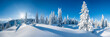 canvas print picture - Winterpanorama - Verschneite Winterlandschaft	