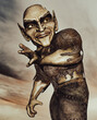 Evil grotesque Goblin illustration 