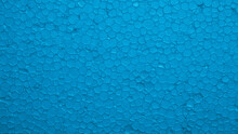 Blue Styrofoam Background, Macro Photo