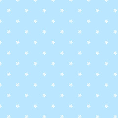 Wall Mural - luxury christmas print with white snowflakes on blue background for you holiday design print. vector