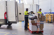 © Javier Pardina/Stocksy - Volunteer preparing the van for distribute