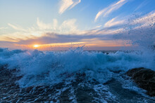 Ocean Wave Sunset