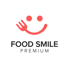 food smile logo icon vector template