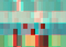 Distorted Colorful Pixel Glitch