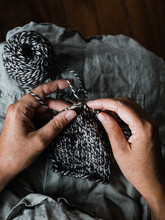 Hands Knitting 