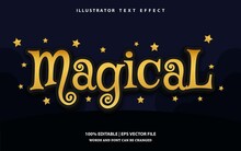 Magical Text Effect Style. Editable Text Theme Halloween.