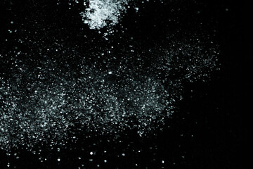 Wall Mural - water bubbles texture on black background