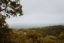Mountain Ridge Covered With Bushes . View From Imesi Ile In Osun State, Nigeria