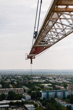 Tower Crane's Jib Above Samara City