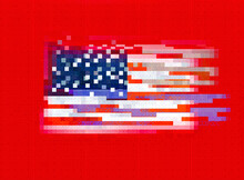 Futuristic American Flag Technology