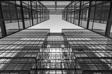 Aufkleber - Exterior of modern building. Architecture abstract background