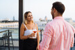 © Manu Padilla/Stocksy - Couple drinking wine on summer terrace