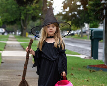 Halloween Witch Outside