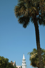 A Bright Blue Sky Morning In Charleston, South Carolina 