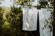 © Vera Lair/Stocksy - Drying sheet outside