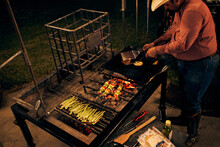 Grilling At Night