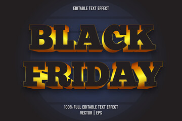 Wall Mural - Black friday editable text effect retro style