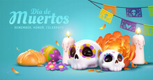 Day Of The Dead Altar Theme Banner