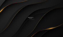 The Beauty Of A Gold Black Poster On An Abstract Background With A VIP Premium Dynamic.