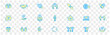 © yukipon00 - Friendship partnership handshake and love line icons.