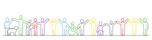Line Icon Of Inclusion. Line Style Inclusion Icon. Editable Stroke.