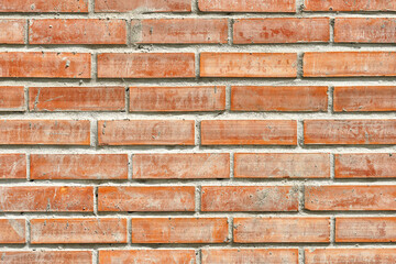 Wall Mural - Close Up Red Brick Wall Pattern Texture Background.