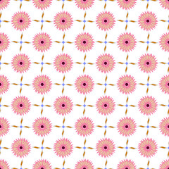 Wall Mural - pastel seamless pattern with flowers