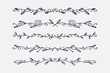 © Mr. Jebs Art - hand drawn dividers, elements and decoration floral, leaves and heart