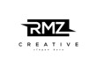 Creative Initial RMZ Letter Logo Design Vector	