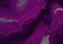 Luxury Abstract Purple Marble And Gold Texture Background