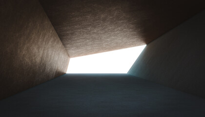 Wall Mural - concrete structure inside view nobody around.