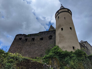 Poster - Beautiful view of the Castle Vianden Luxembourg under the blue sky