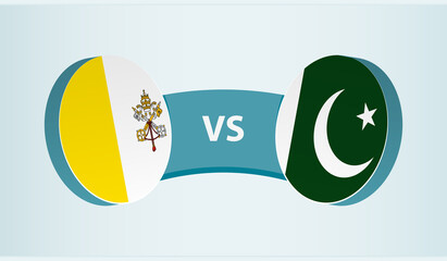 Wall Mural - Vatican City versus Pakistan, team sports competition concept.