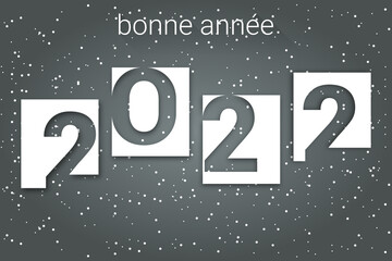 Wall Mural - 2022 - Bonne année - happy new year