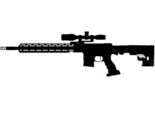 USA United States Army Assault Rifle AR-15 M4 - M16 United States Armed Forces, Marine Corps And SWAT Police Fully Automatic Machine Gun American Tactical Rifle Officially AR-15 Carbine NATO Caliber