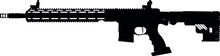 USA United States Army Rifle AR-15 M4 - M16 United States Armed Forces, Marine Corps And SWAT Police Fully Automatic Machine Gun American Tactical Rifle Officially AR-15 Carbine NATO Caliber
