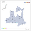 青森県の地図・Aomori