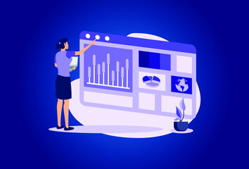 Wall Mural - dashboard service illustration exclusive design inspiration