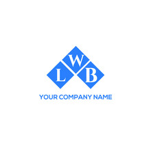 LWB Letter Logo Design On Black Background. LWB Creative Initials Letter Logo Concept. LWB Letter Design. 