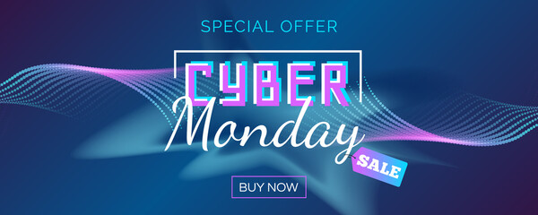 Wall Mural - cyber monday sale abstract banner design