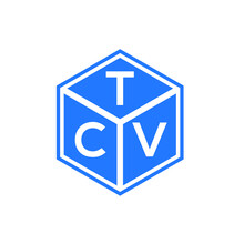 TCV Letter Logo Design On Black Background. TCV Creative Initials Letter Logo Concept. TCV Letter Design. 
