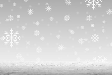 white snowflake bokeh glitter luxury flare decoration of merry christmas season holiday festival abstract background