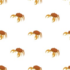 Poster - Brown crab pattern seamless background texture repeat wallpaper geometric vector