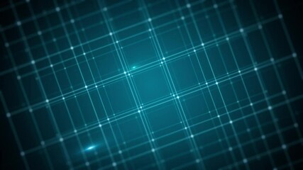 Wall Mural - abstract technology background with grid data zooming in loop/ 4k animation of an abstract minimal t