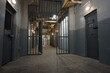 bars and empty prison corridors