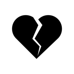 Sticker - broken heart icon