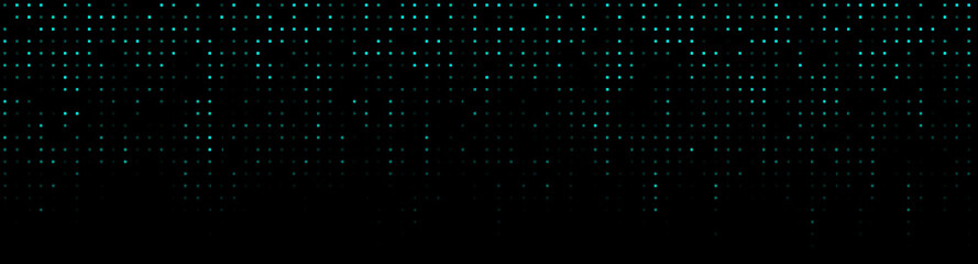 Abstract matrix green blue grid. Dynamic HUD background. Design trendy element. Programming cyberspace binary 1 zero abstract BG. Web 3d coding digital pattern. Little blinking dots. Seamless looping